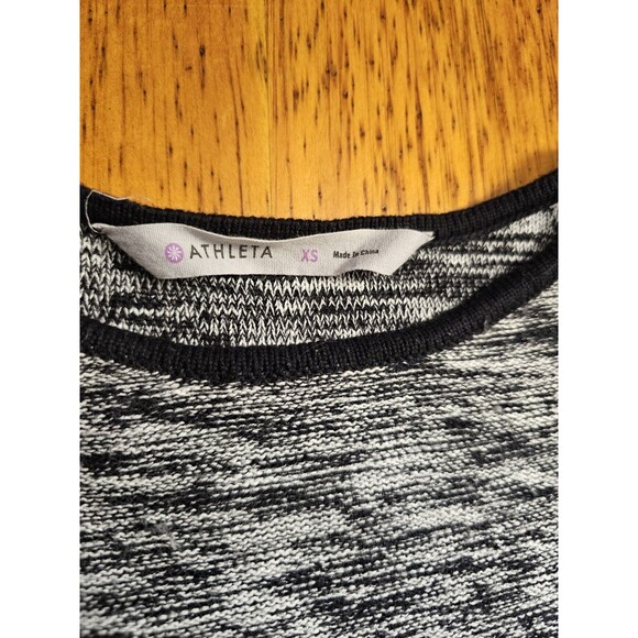 Athleta Dress Retreat Sweater Womens Size XS Gray Marled Pullover Long Sleeve - Picture 10 of 10